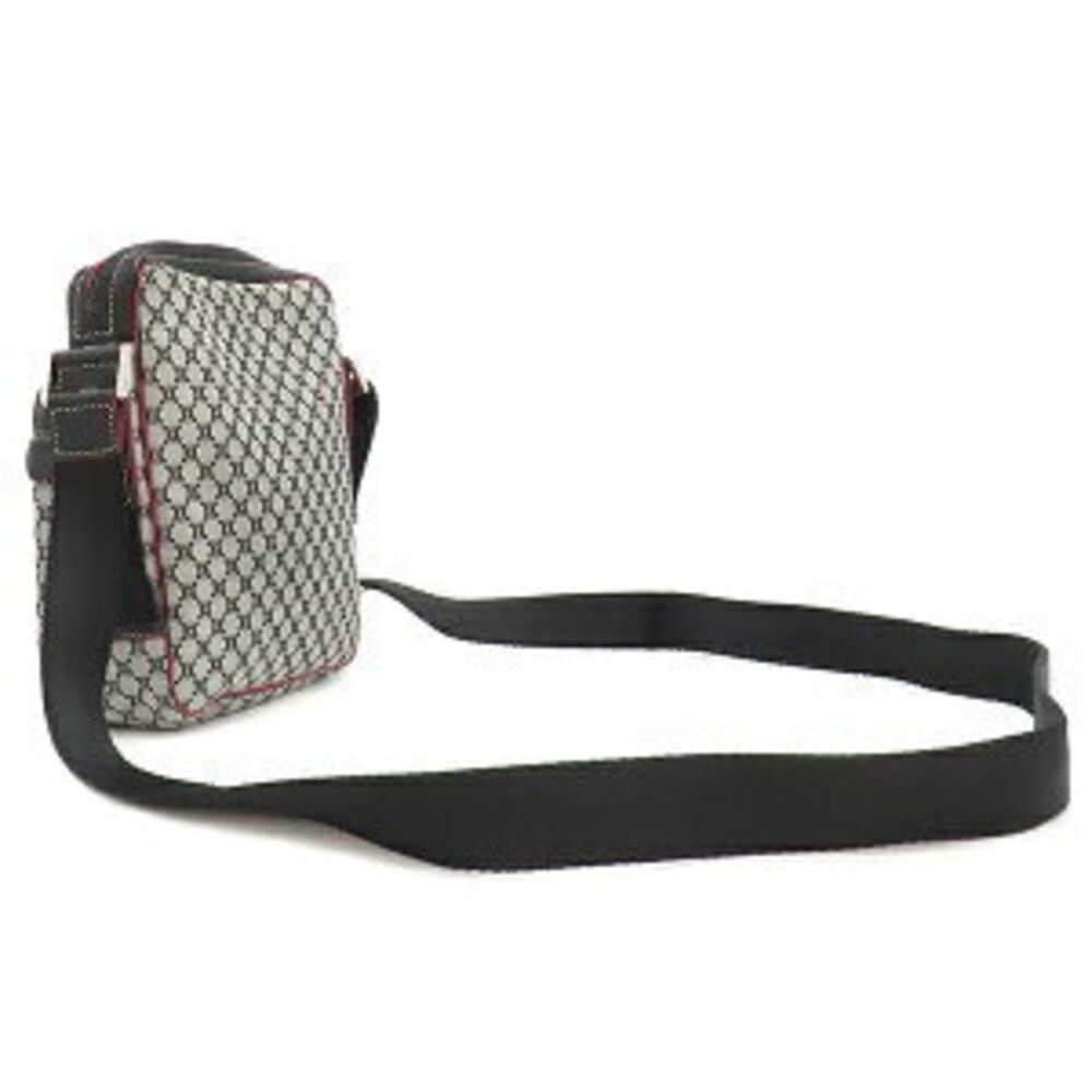 Celine shoulder bag gray black Macadam canvas leather - Picture 2 of 9